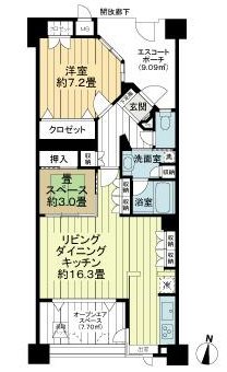 グランシティ上用賀ラ・アヴェニュー 間取り