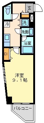 406号室 間取り