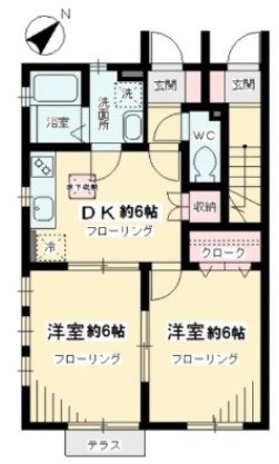 ビオトープ桜丘A棟   間取り