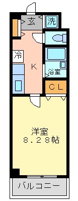 ドルフ喜多見 214号室 間取り