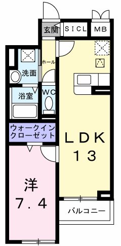 アンソレイユ  間取り