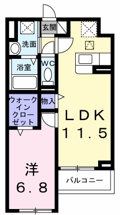 アンソレイユ  間取り