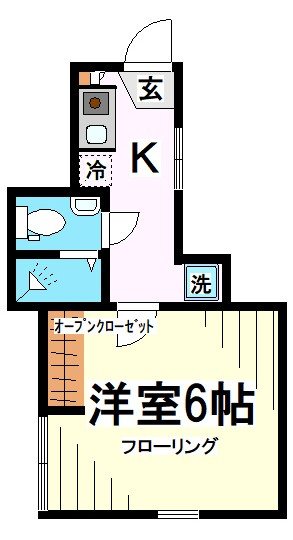 シモキタバレー 203号室 間取り