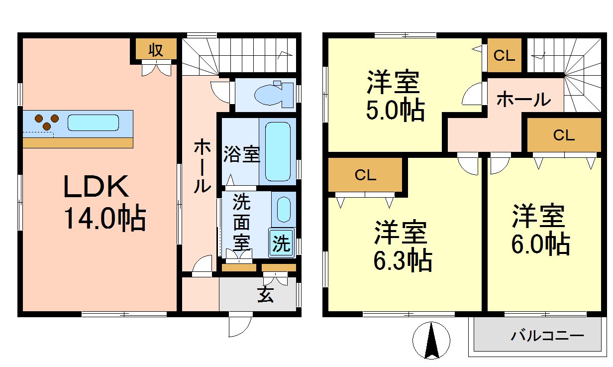 経堂桜の家    間取り