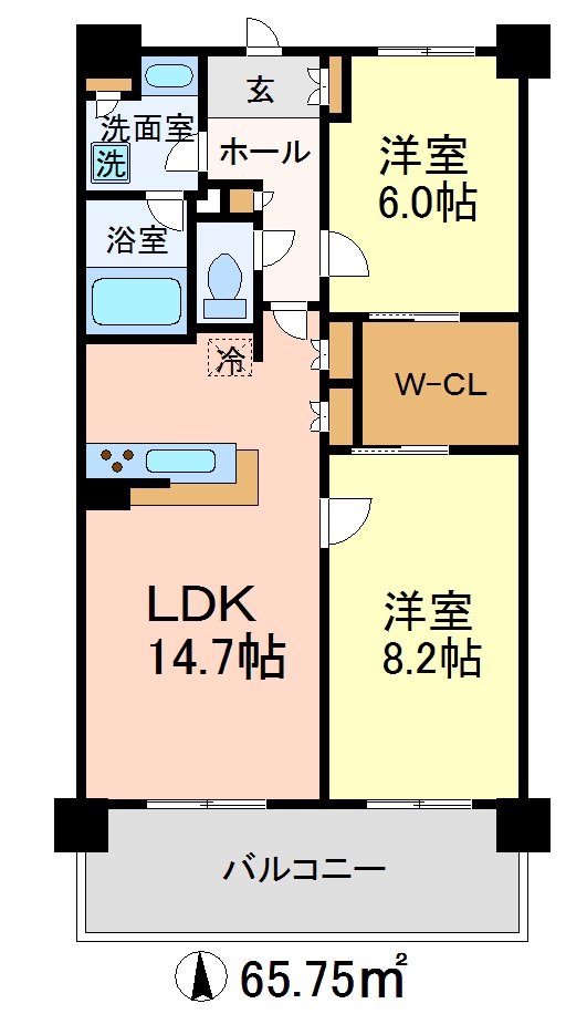 アンビエンテ経堂 間取り