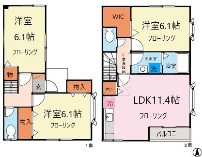 ひまわりキャッスル 101号室 間取り