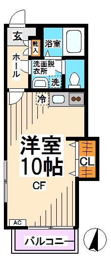 ヴィラージュ赤堤 101号室 間取り