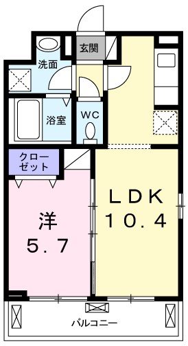 パークサイド十番山経堂 間取り図