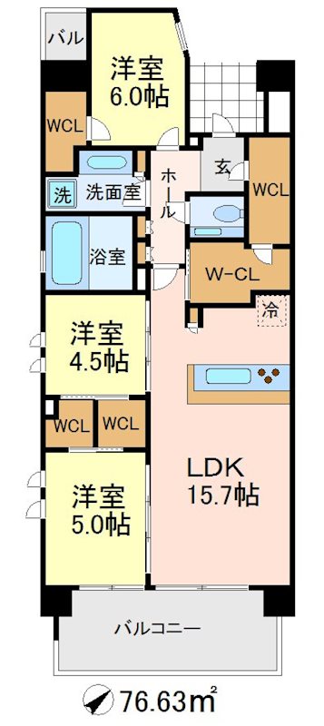 ライトテラス世田谷砧 間取り図