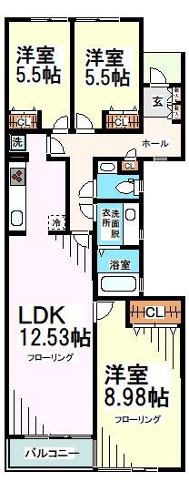 ディアハイツ千歳台 間取り図