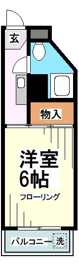 三田豪徳寺コーポ 間取り