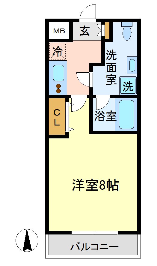 スプレスター世田谷砧 間取り図