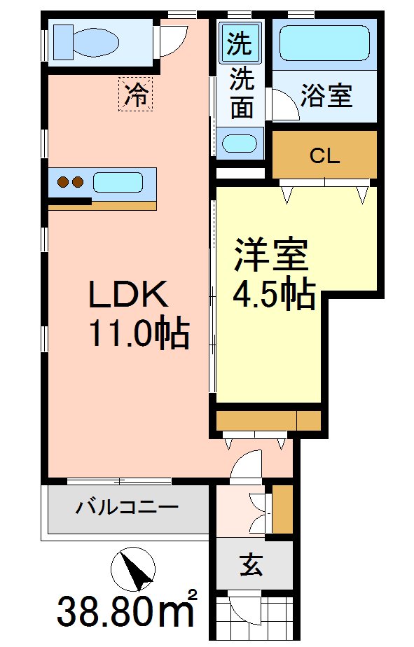 希望ヶ丘ハイム 間取り図