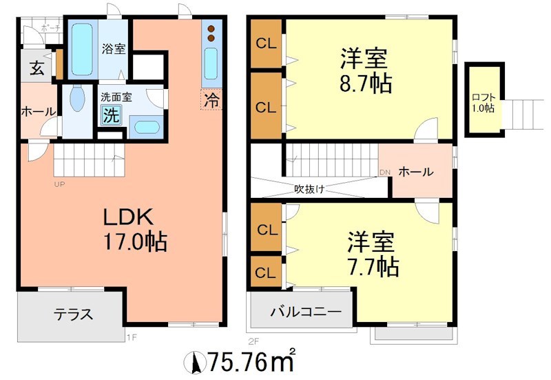 メゾン・ソレイユ   間取り図