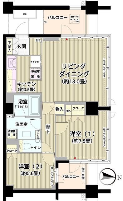 ガーデニエール砧レジデンス 間取り