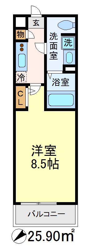 GENOVIA世田谷砧green veil 間取り