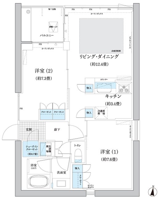 ガーデニエール砧WEST 間取り