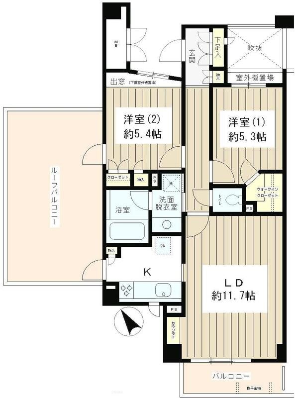 ピュアステージ千歳船橋 504号室 間取り