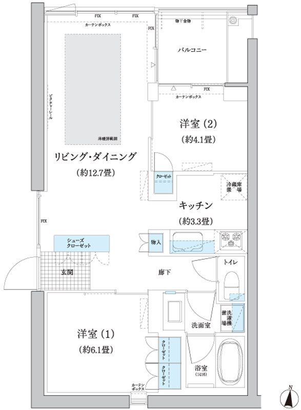 ガーデニエール砧WEST 間取り