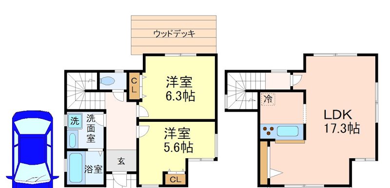 ガーデン上用賀ハウス    間取り図