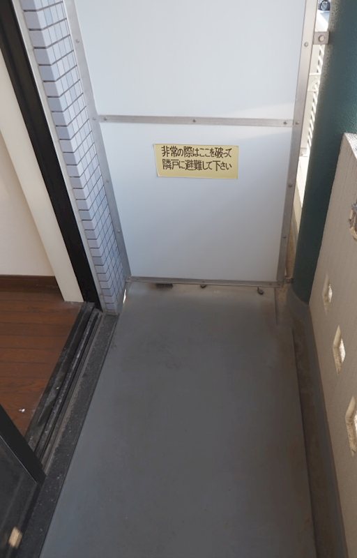 ウッドクレスト砧Ｂ ベランダ