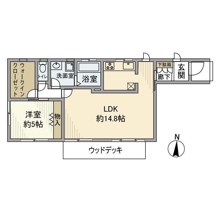上用賀戸建 間取り図