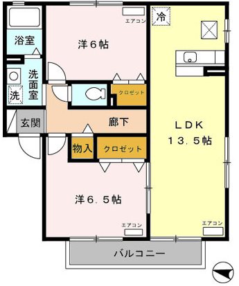 ディアコート  間取り