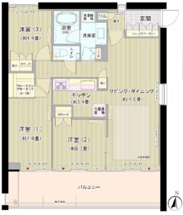 ガーデニエール砧WEST 間取り