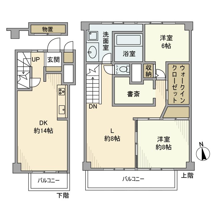 経堂セントラルマンション 間取り