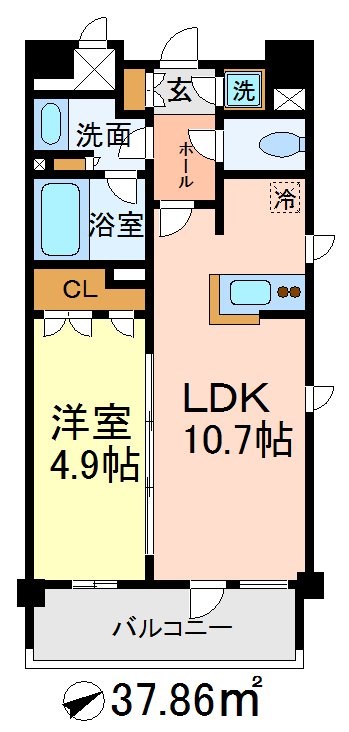 リマーブルヒラタ 間取り図