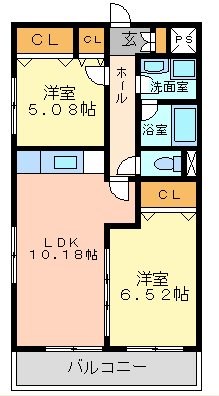 ベルヴュコート世田谷豪徳寺 103号室 間取り