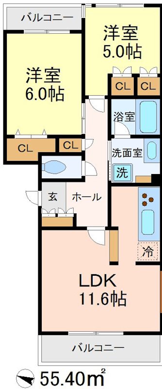 レイフラット祖師谷 間取り