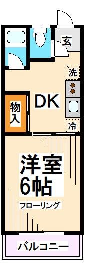 広陵マンション 301号室 間取り