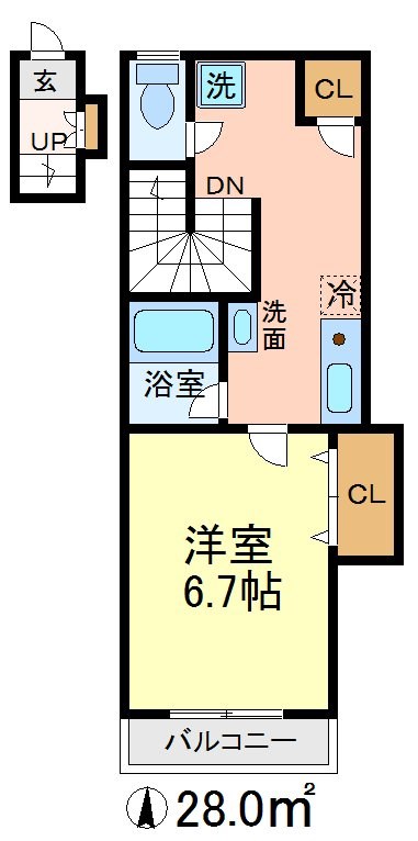 ユーケイハイムⅠ 間取り