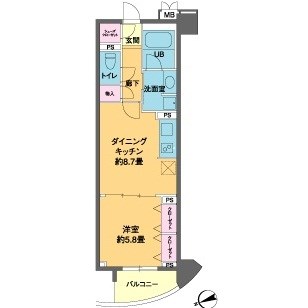 カスタリア池袋 間取り