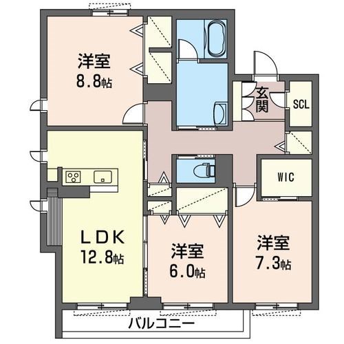 大新ヒルズ中道北Ⅱ 間取り