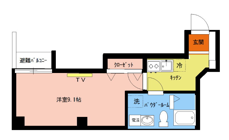 エクロール武蔵藤沢 間取り