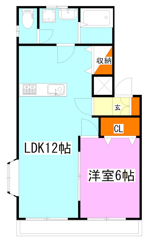 小谷野ハイツ 間取り