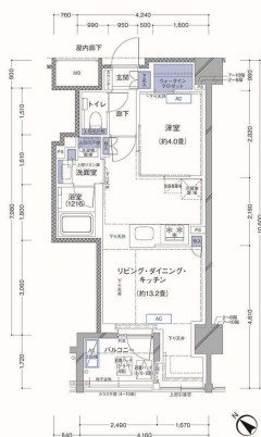 ラティエラ横濱大通り公園 間取り図