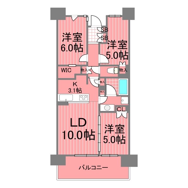 クリオレジダンス横浜新杉田 間取り図