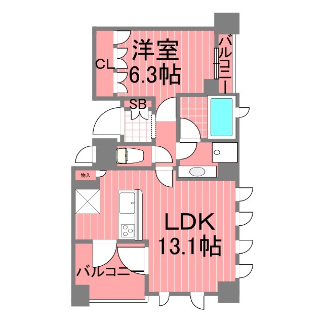 ラセルコート元町 間取り図