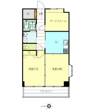 リバストーン神大寺セブン 間取り図