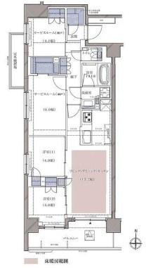 ディームス横濱青木町  間取り図