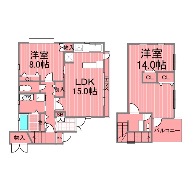 白幡南町戸建 間取り図