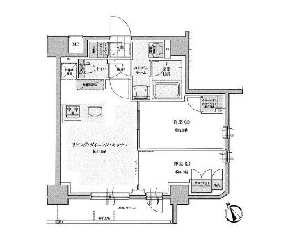 セルアージュ横浜フィエルテ 間取り図