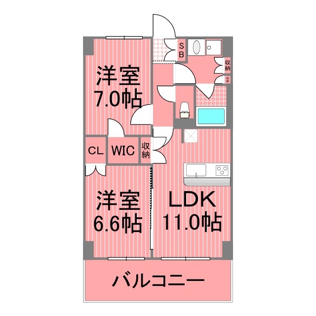 プレサーブ大倉山 間取り図