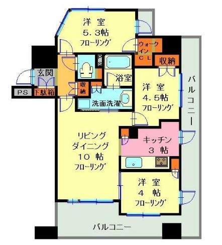 ダイナシティ西横浜 間取り図