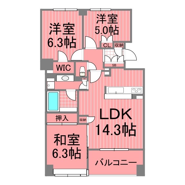 アトラスシアンズ東戸塚 間取り図