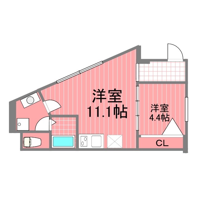 ウノビスタ鶴見A 間取り図