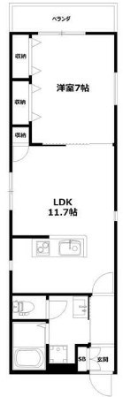 リアン横濱天王町ツー 間取り図